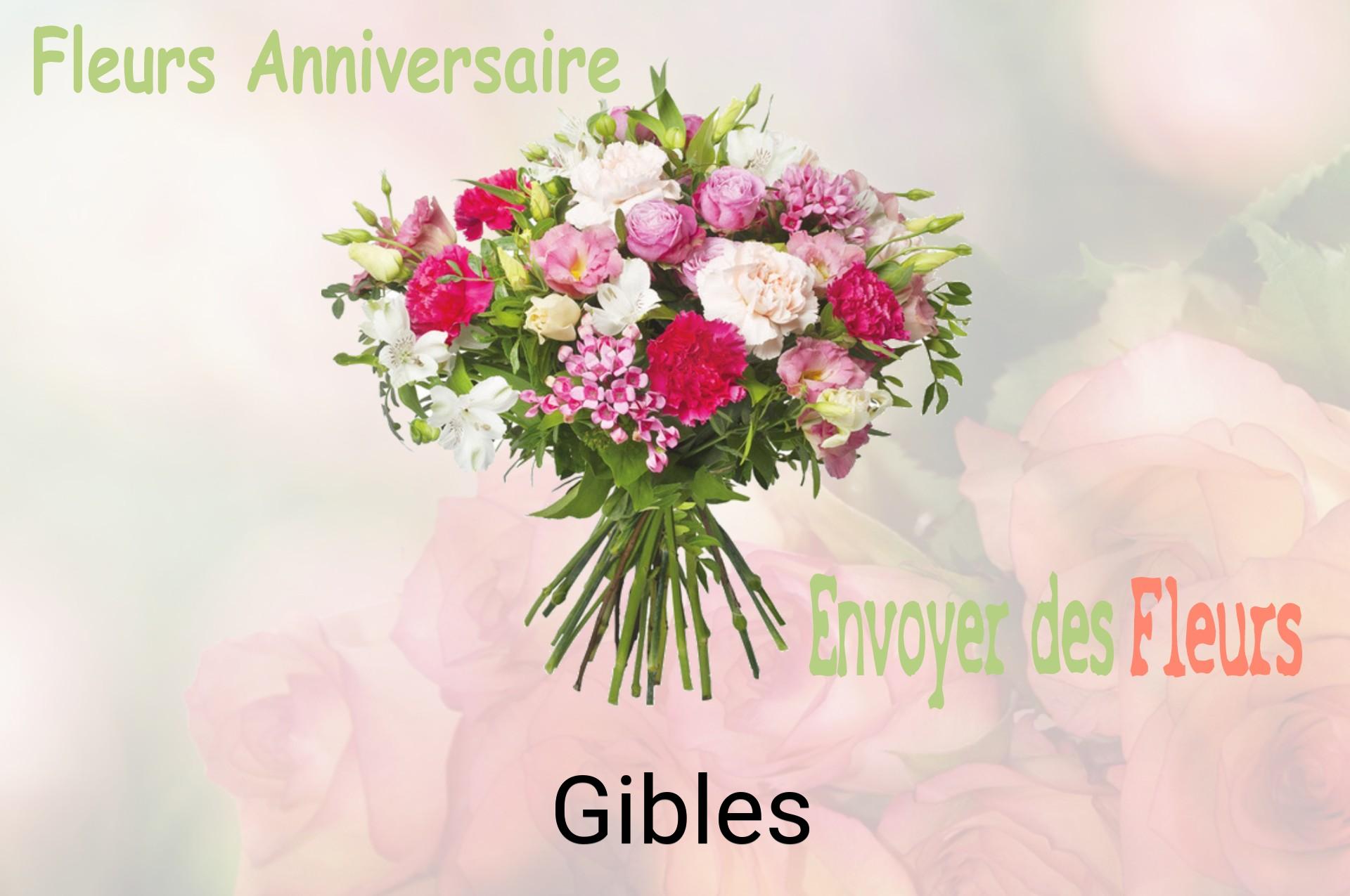 Bouquet de fleurs d’anniversaire livré à Gibles